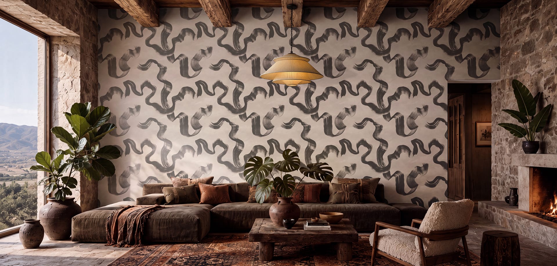 Wallpaper sample and material presentation